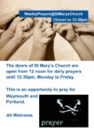 12 noon Daily Prayers at St. Mary's